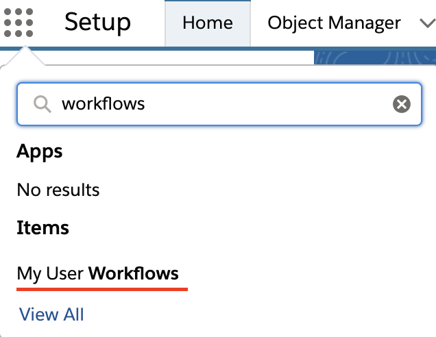 My User Workflows